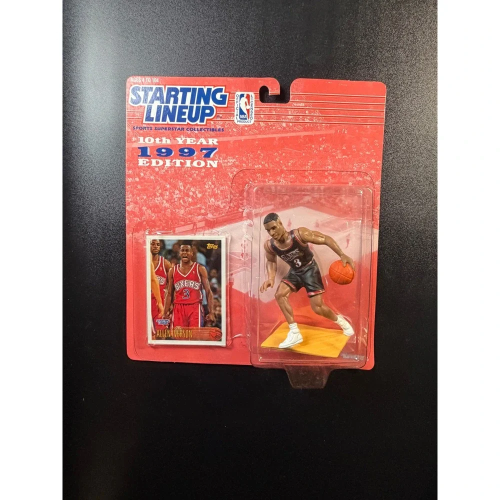 Kenner Starting Lineup 1997 Allen Iverson Philadelphia 76ers Figure Topps New